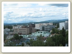 Driving through Fairbanks