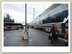 Leaving Faribanks on the McKinley Explorer to Denali