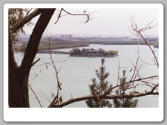 View of the lake next to the Summer Palace