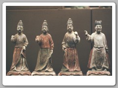 Restored pieces in museum