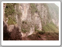 We are in a shallow draft boat to visit the Lesser Gorges on a river tributary