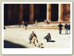 In front of the Treasury