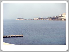 The harbor area