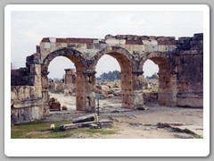 Archeological remains of Hierapolis from early Christian times